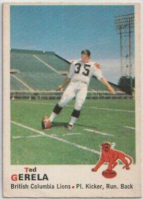 Ted Gerela #31 Football Cards 1970 O Pee Chee CFL