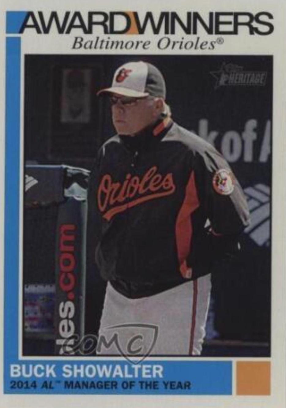 Buck Showalter #AW-7 Baseball Cards 2015 Topps Heritage Award Winners