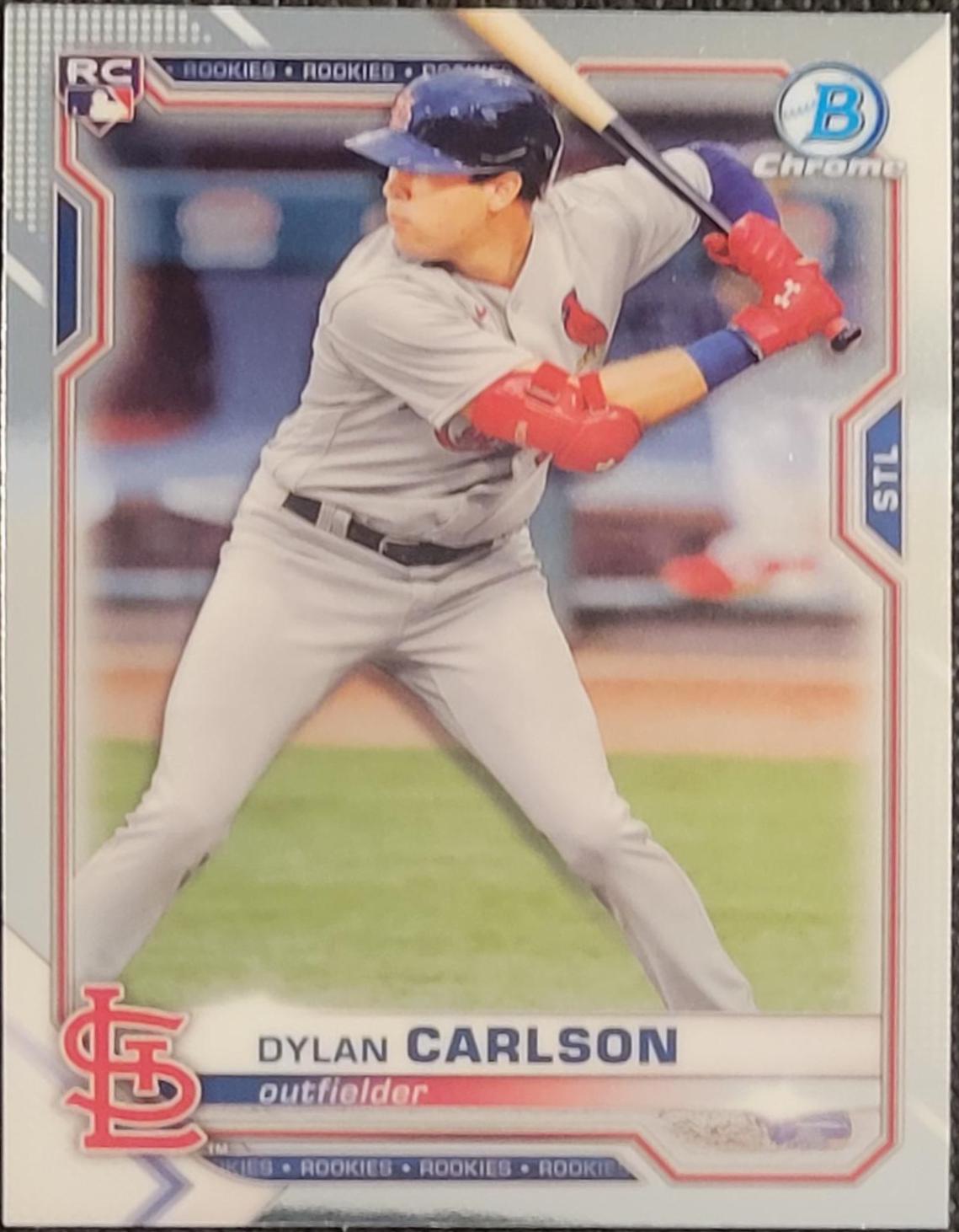 Dylan Carlson #45 Baseball Cards 2021 Bowman Chrome