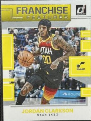Jordan Clarkson #20 Basketball Cards 2022 Panini Donruss Franchise Features