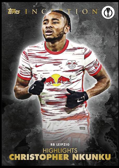 Christopher NkuNku #CHNK Soccer Cards 2021 Topps Inception UEFA Club Competition