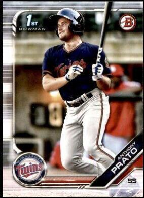 Anthony Prato #BD-101 Baseball Cards 2019 Bowman Draft
