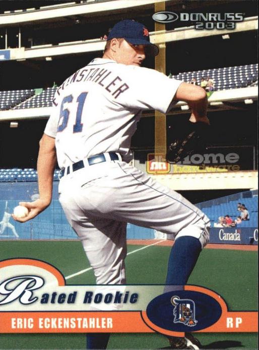 Eric Eckenstahler #34 Baseball Cards 2003 Donruss