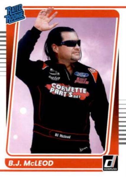 B. J. McLeod #26 Racing Cards 2022 Panini Donruss Nascar