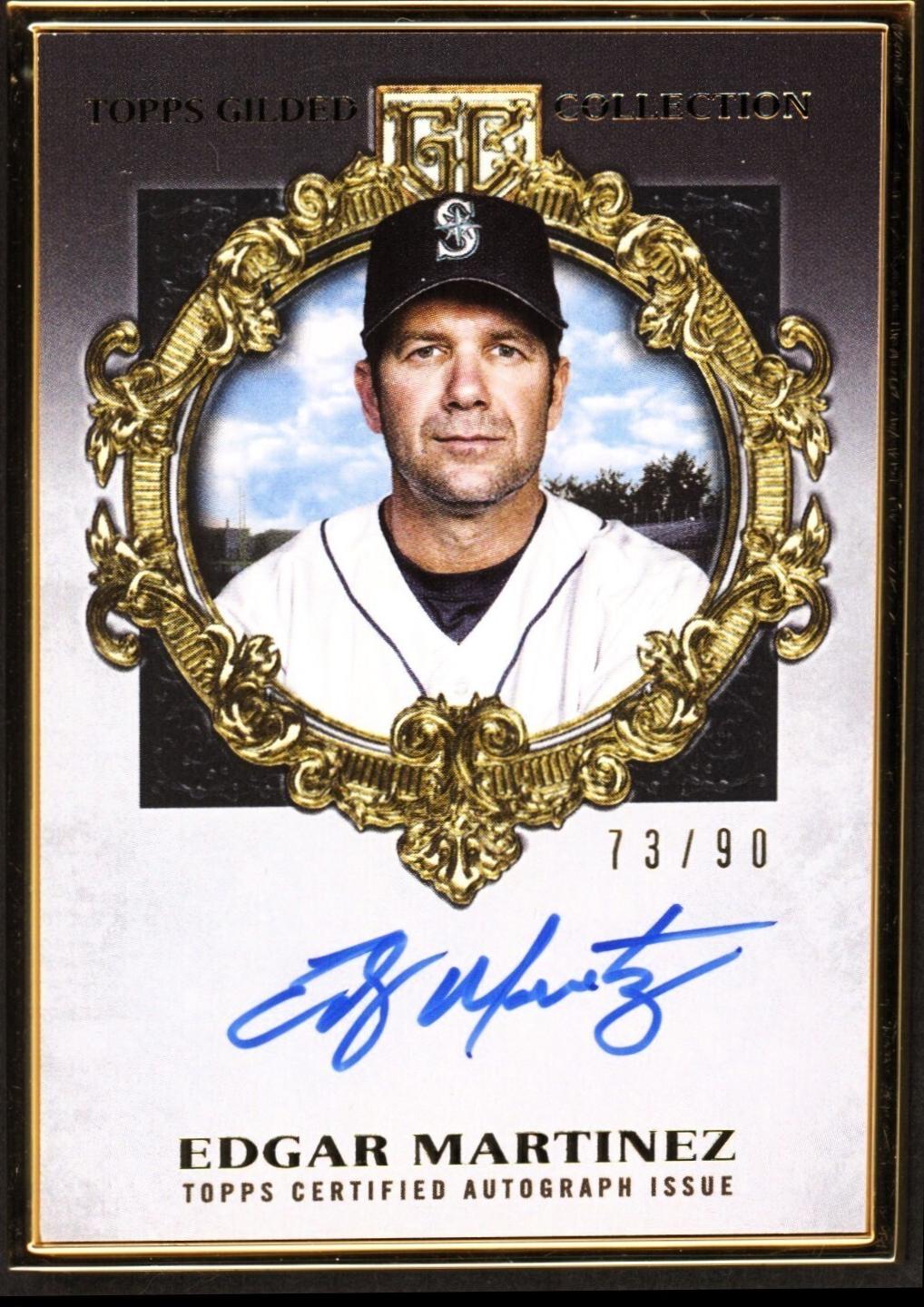 Edgar Martinez #HAFA-EM 2022 Topps Gilded Collection Gold Framed Hall Of Famer Autographs Baseball