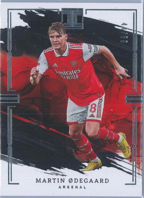 Martin Odegaard #19 Soccer Cards 2022 Panini Impeccable Premier League