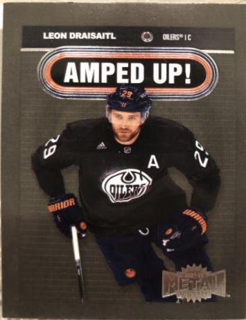 Leon Draisaitl #AU-7 Hockey Cards 2021 Skybox Metal Universe Amped Up
