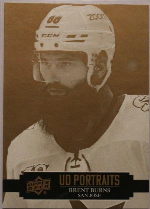 Brent Burns #P-22 Hockey Cards 2021 Upper Deck UD Portraits