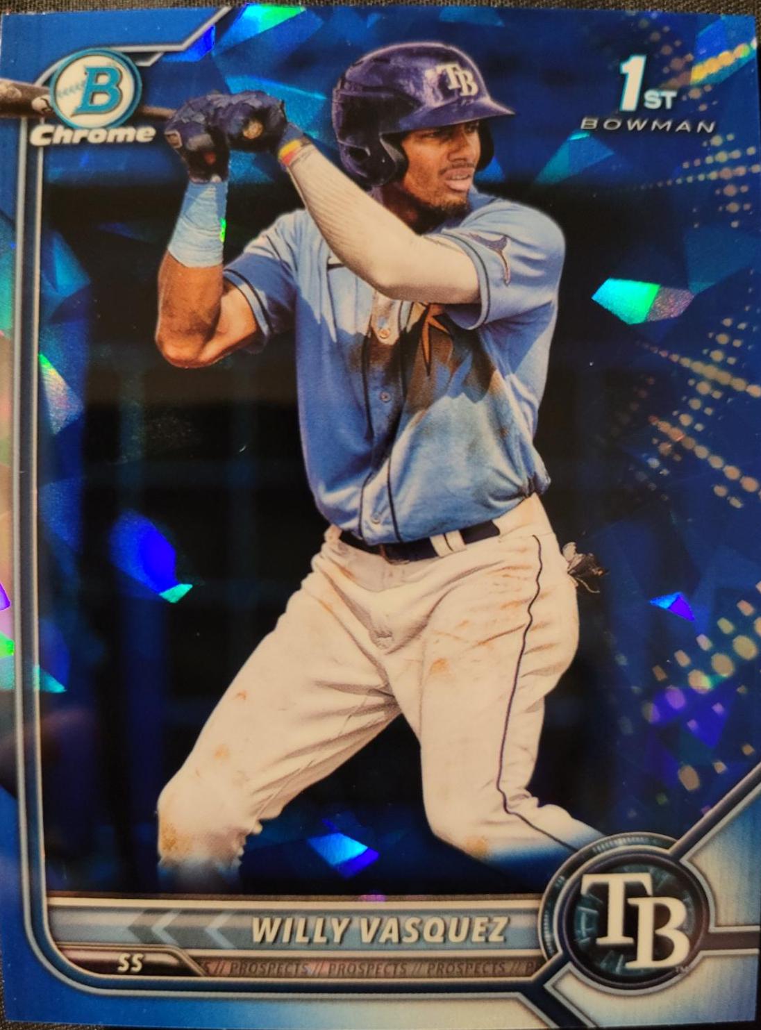 Willy Vasquez #BCP-195 Baseball Cards 2022 Bowman Chrome Prospects Sapphire