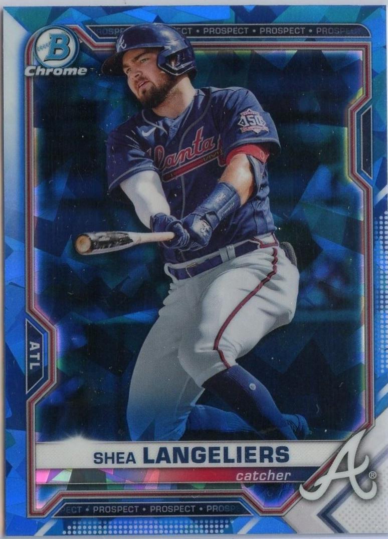 Shea Langeliers #BCP-157 Baseball Cards 2021 Bowman Chrome Sapphire Prospects