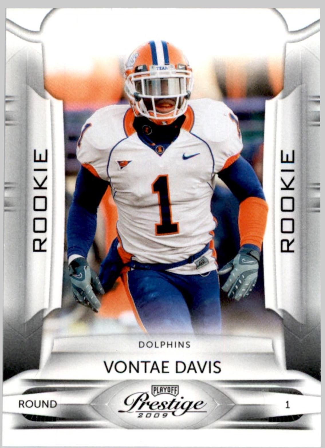 Vontae Davis #154 Football Cards 2009 Playoff Prestige