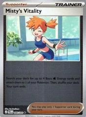 Misty's Vitality [Reverse Holo] #80 Pokemon Pitch Black Prices