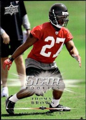 Thomas brown #293 Football Cards 2008 Upper Deck