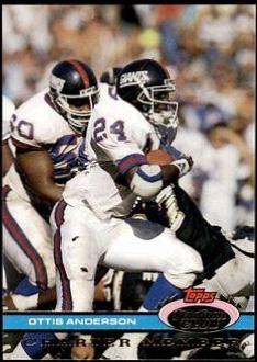Otis Jerome Anderson Football Cards 1991 Stadium Club Charter Member