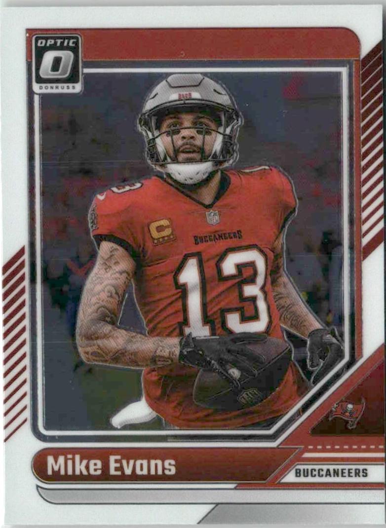 Mike Evans #186 Football Cards 2024 Panini Donruss Optic