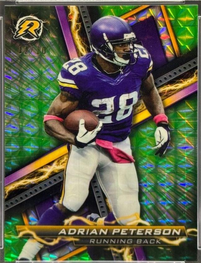 Adrian Peterson [Lime Green Geometric] #84