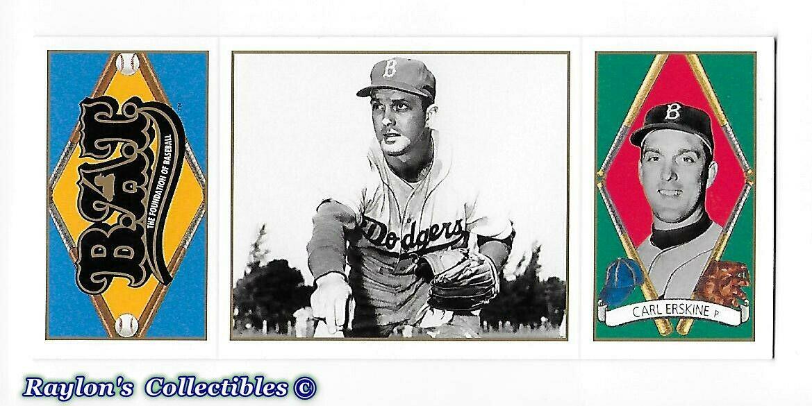 Carl Erskine #46 Baseball Cards 1993 Upper Deck All Time Heroes