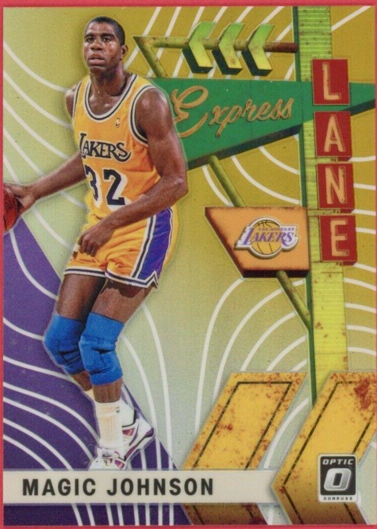 【Magic Johnson】PSA10 Express Lane Gold Magic Johnson [Gold] #20 Prices | 2019 Panini Donruss Optic