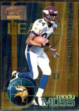 Randy Moss #5 Football Cards 2000 Pacific NFC Leaders