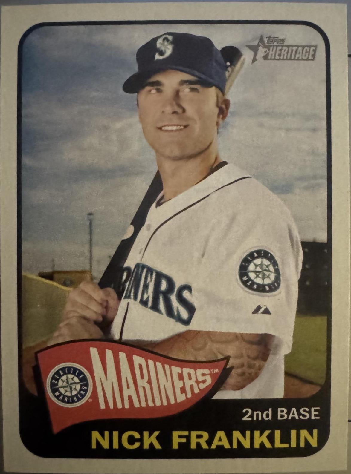 Nick Franklin #67 2014 Topps Heritage #67 Baseball Cards 2014 Topps Heritage