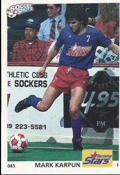 Mark Karpun #85 Soccer Cards 1991 Soccer Shots MSL