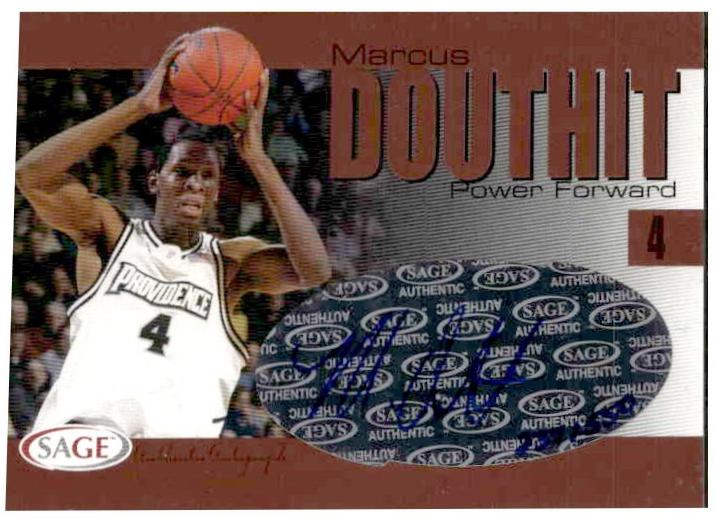 Marcus Douthit #A8 2004 Sage Autograph Basketball