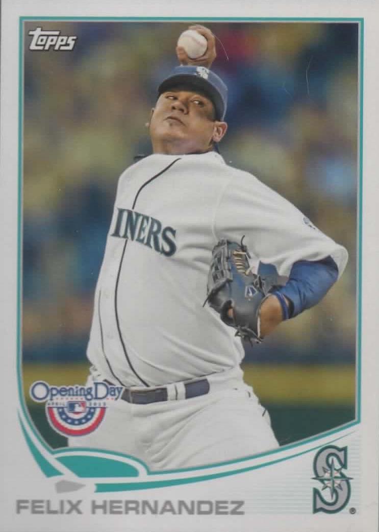 Felix Hernandez #22 Baseball Cards 2013 Topps Opening Day