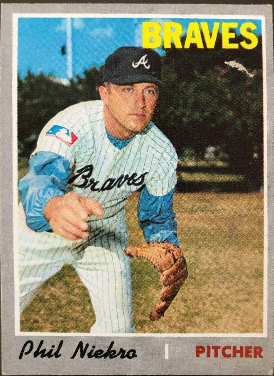 Phil Niekro #160 Baseball Cards 1970 Topps