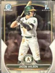 Jacob Wilson #BDC-121 Baseball Cards 2023 Bowman Draft Chrome