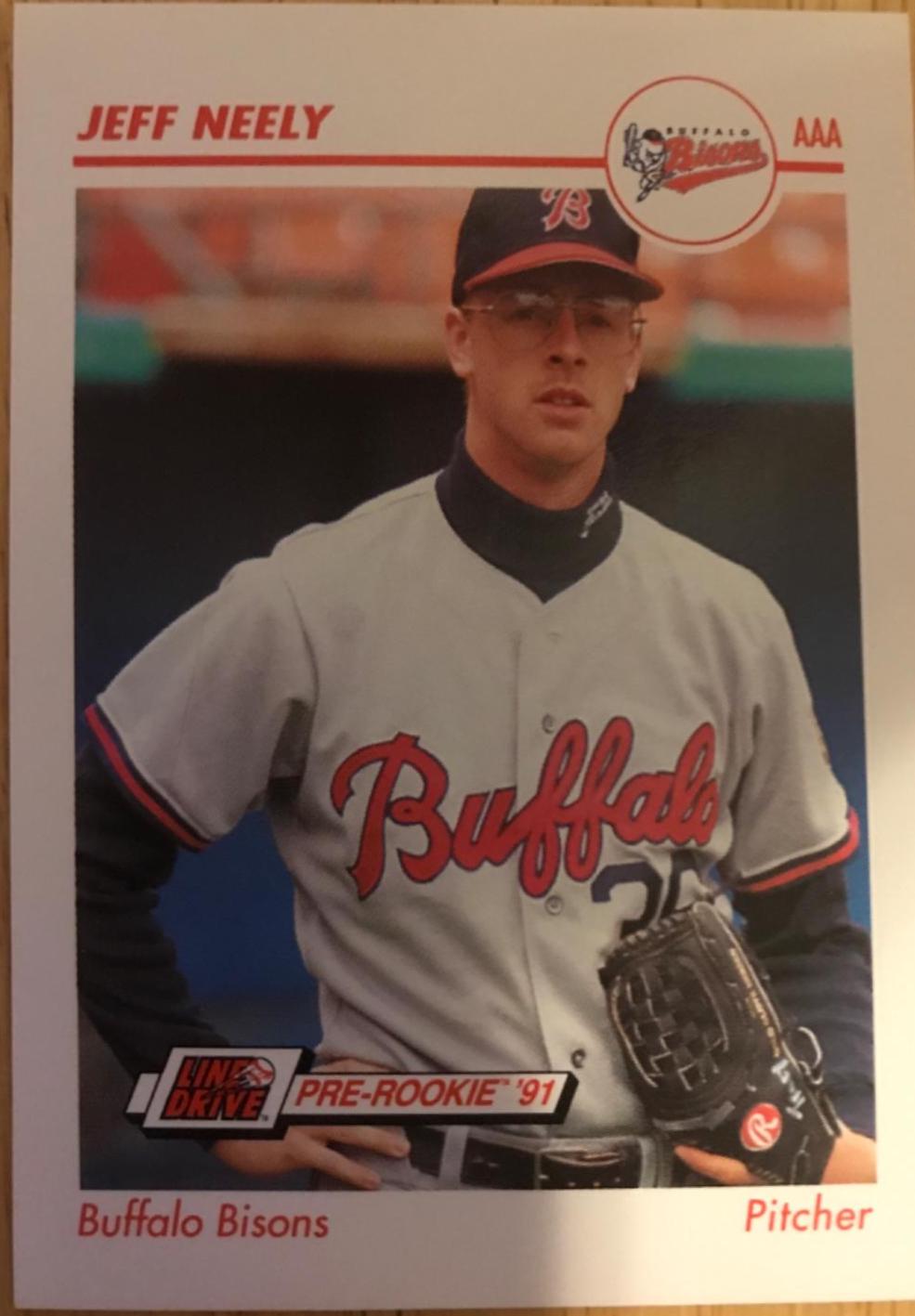Jeff Neely #40 Baseball Cards 1991 Impel Line Drive