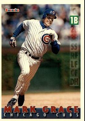Mark Grace #71 Baseball Cards 1995 Bazooka