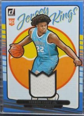 Vernon Carey Jr. Basketball Cards 2020 Donruss Rookie Jersey Kings