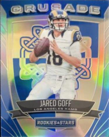 Jared Goff #9 Football Cards 2017 Panini Rookies & Stars Crusade