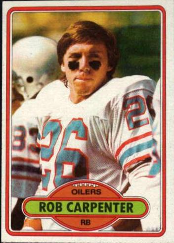 Rob Carpenter #378 Football Cards 1980 Topps