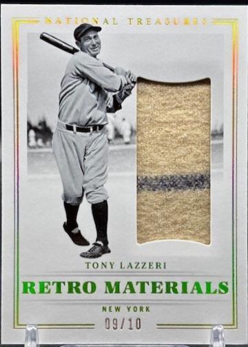 Tony Lazzeri #10 Baseball Cards 2023 Panini National Treasures Retro Materials