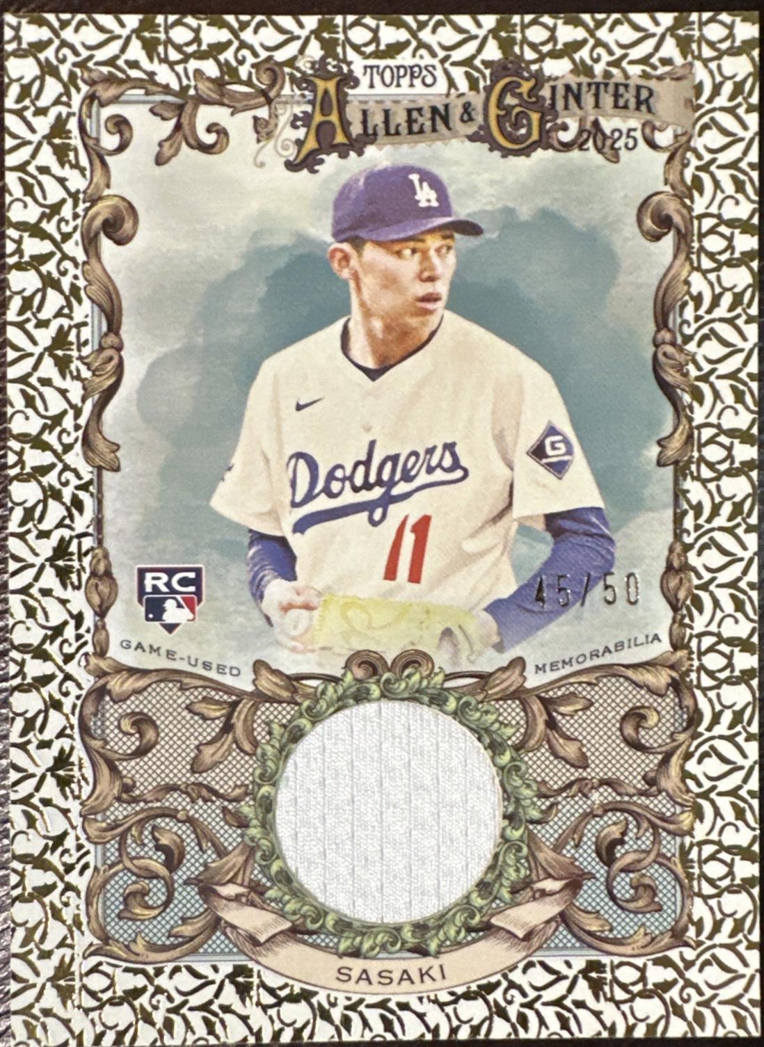 Roki Sasaki [Gold Foil] #AGR-RSA Prices | 2025 Topps Allen and