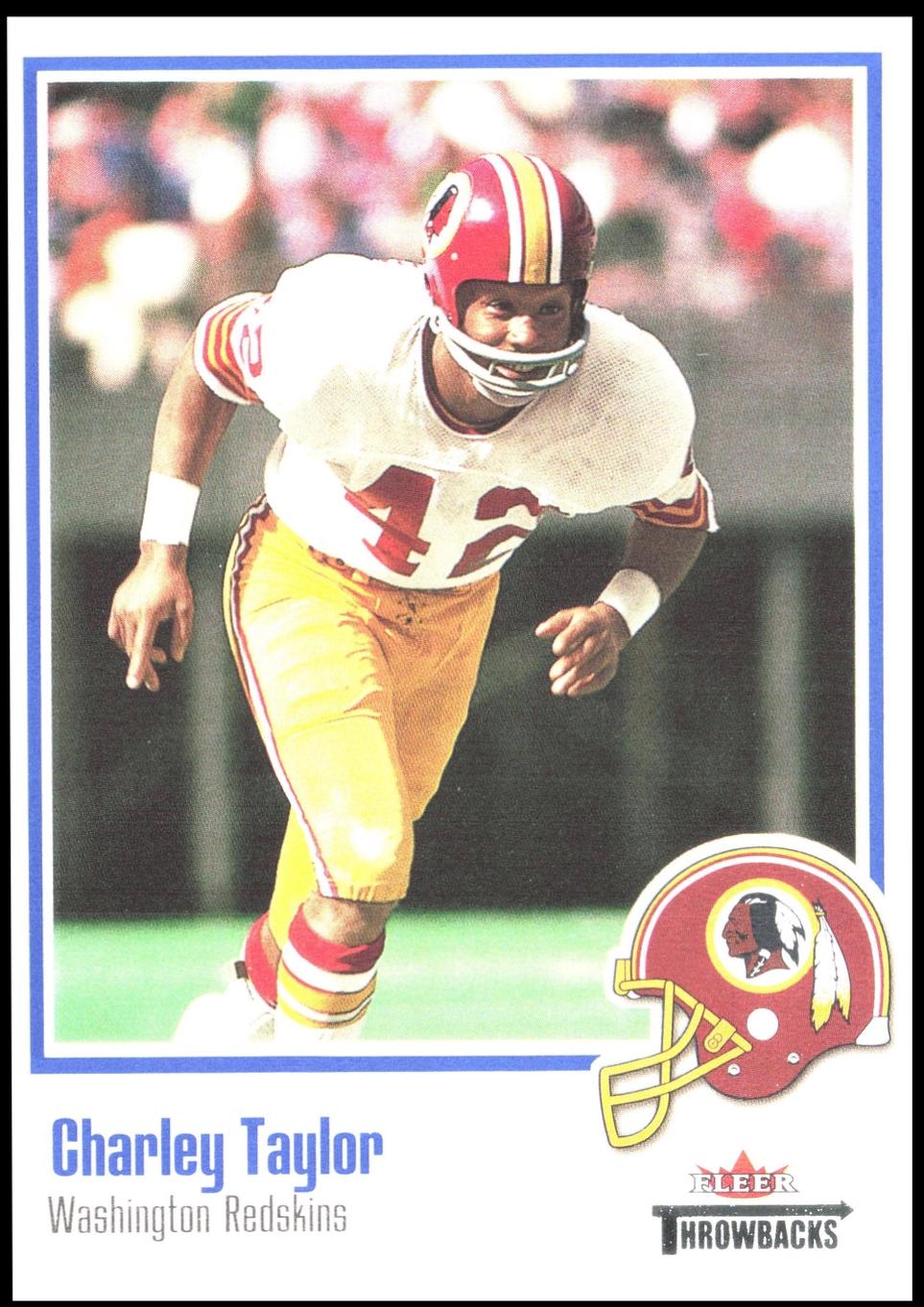 Charley Taylor #31 Football Cards 2002 Fleer Throwbacks