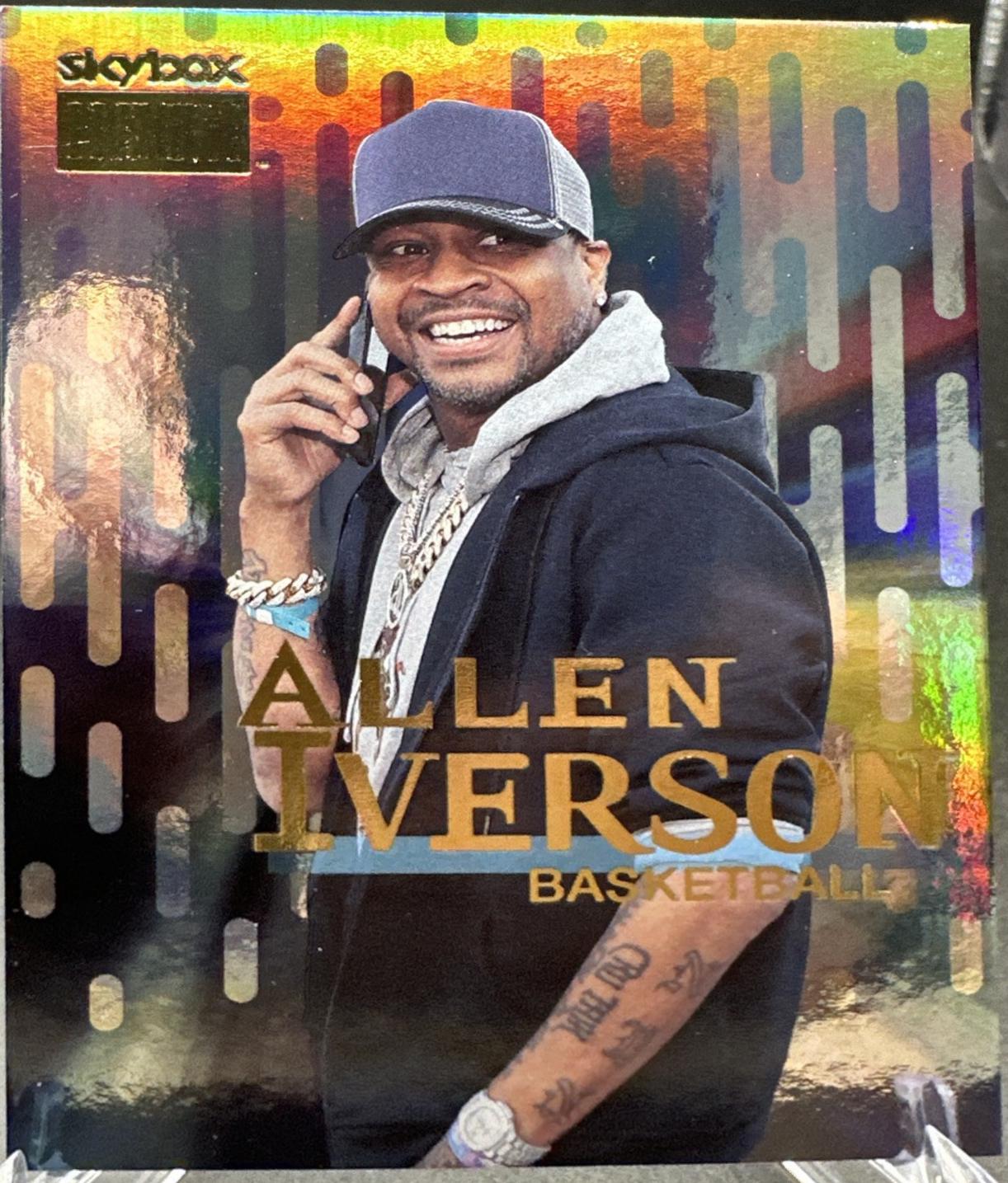 Allen Iverson #S-30 Basketball Cards 2022 Skybox Metal Universe Champions Skybox Premium