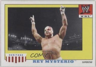Rey Mysterio #42 Wrestling Cards 2008 Topps Heritage IV WWE