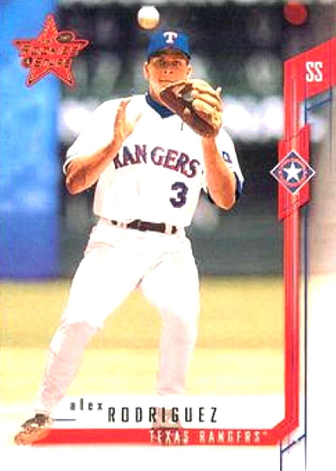 Alex Rodriguez #1 Baseball Cards 2001 Leaf Rookies & Stars