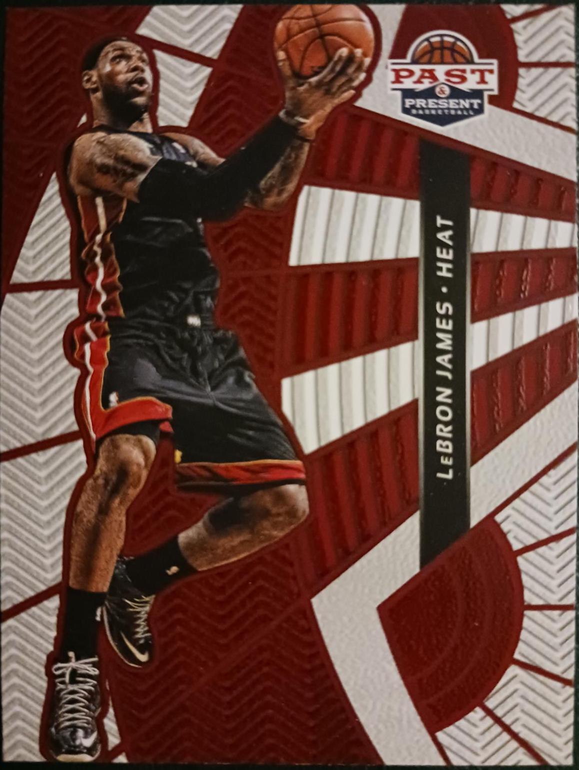 LeBron James #6 Basketball Cards 2012 Panini Past & Present Treads