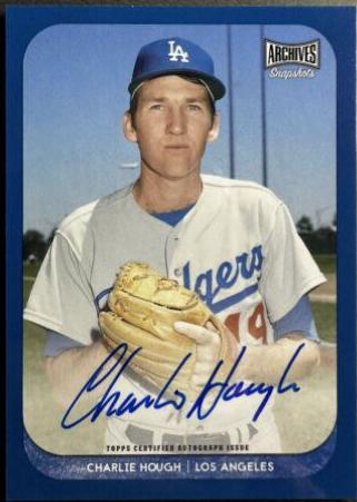 Charlie Hough [Autograph Blue] #AS-CH
