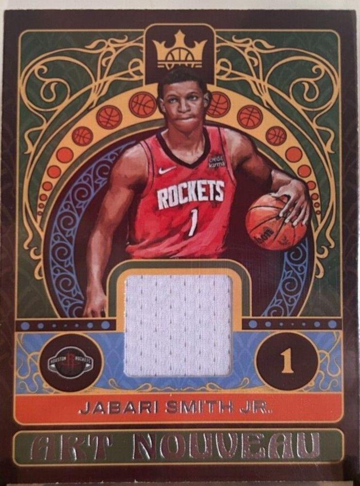 Jabari Smith Jr. #AN-JSJ Basketball Cards 2022 Panini Court Kings Art Nouveau