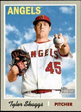 Tyler Skaggs #326 Baseball Cards 2019 Topps Heritage