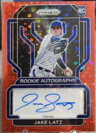 Jake Latz [Red Donut Circles Prizm] #RA-LZ Prices | 2022 Panini Prizm ...