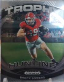 Brock Bowers #TH-BBS Football Cards 2024 Panini Prizm Draft Picks Trophy Hunting