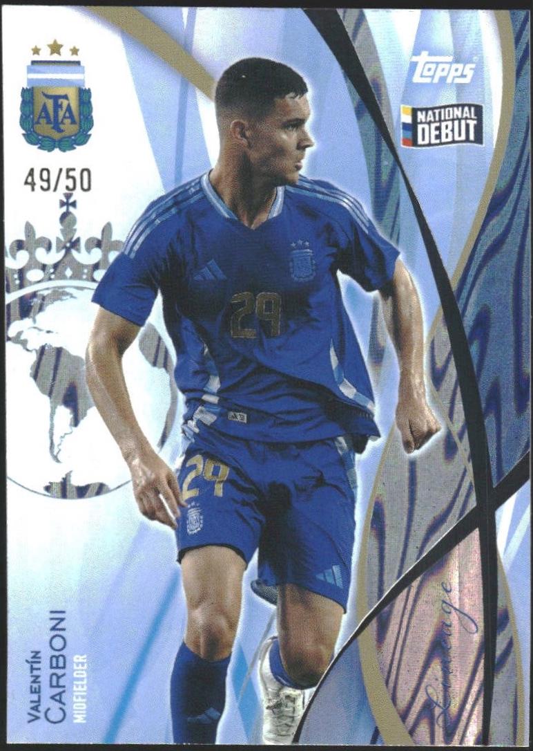 Valentin Carboni #30 2024 Topps Lineage Argentina Soccer