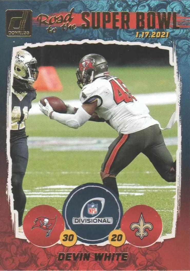 Devin White #DR4 Football Cards 2021 Panini Donruss Road to the Super Bowl Divisional Round
