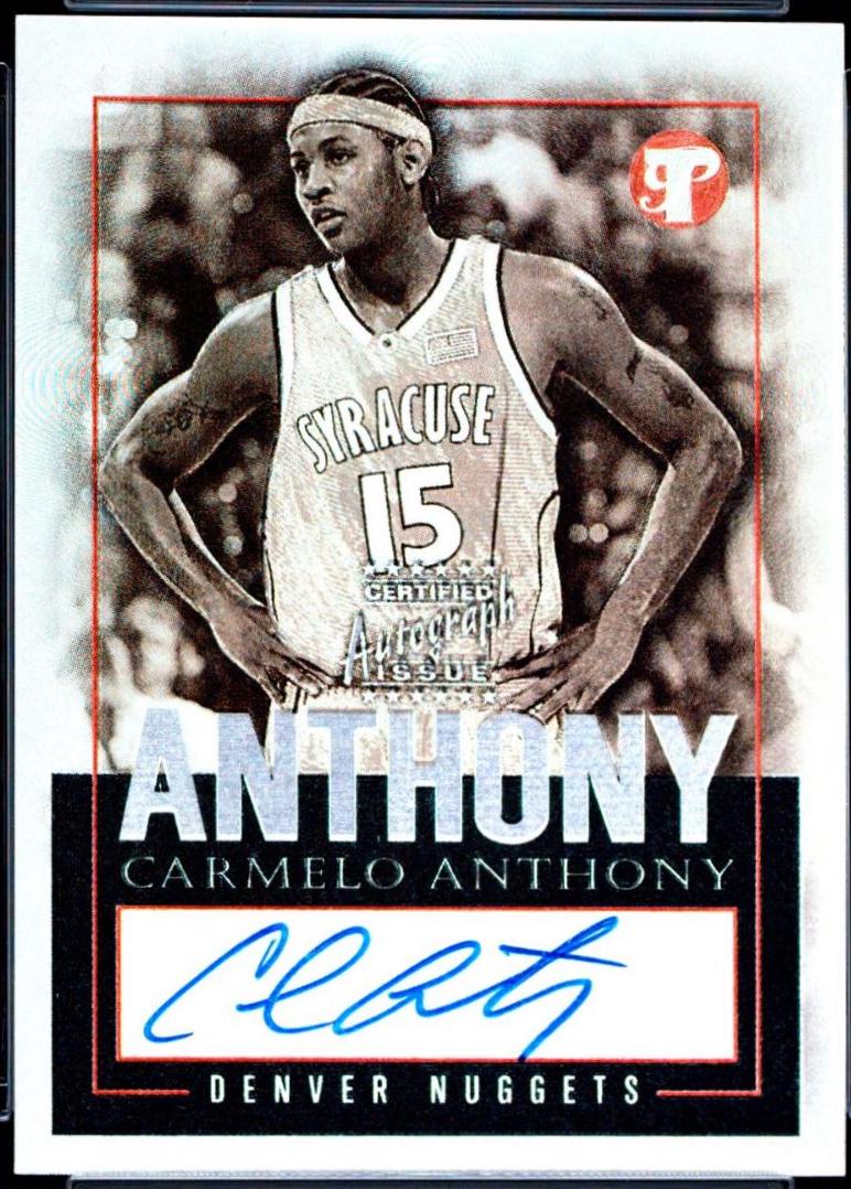 Carmelo Anthony #PEA-CA 2003-04 Topps Pristine Basketball Personal Endorsements
