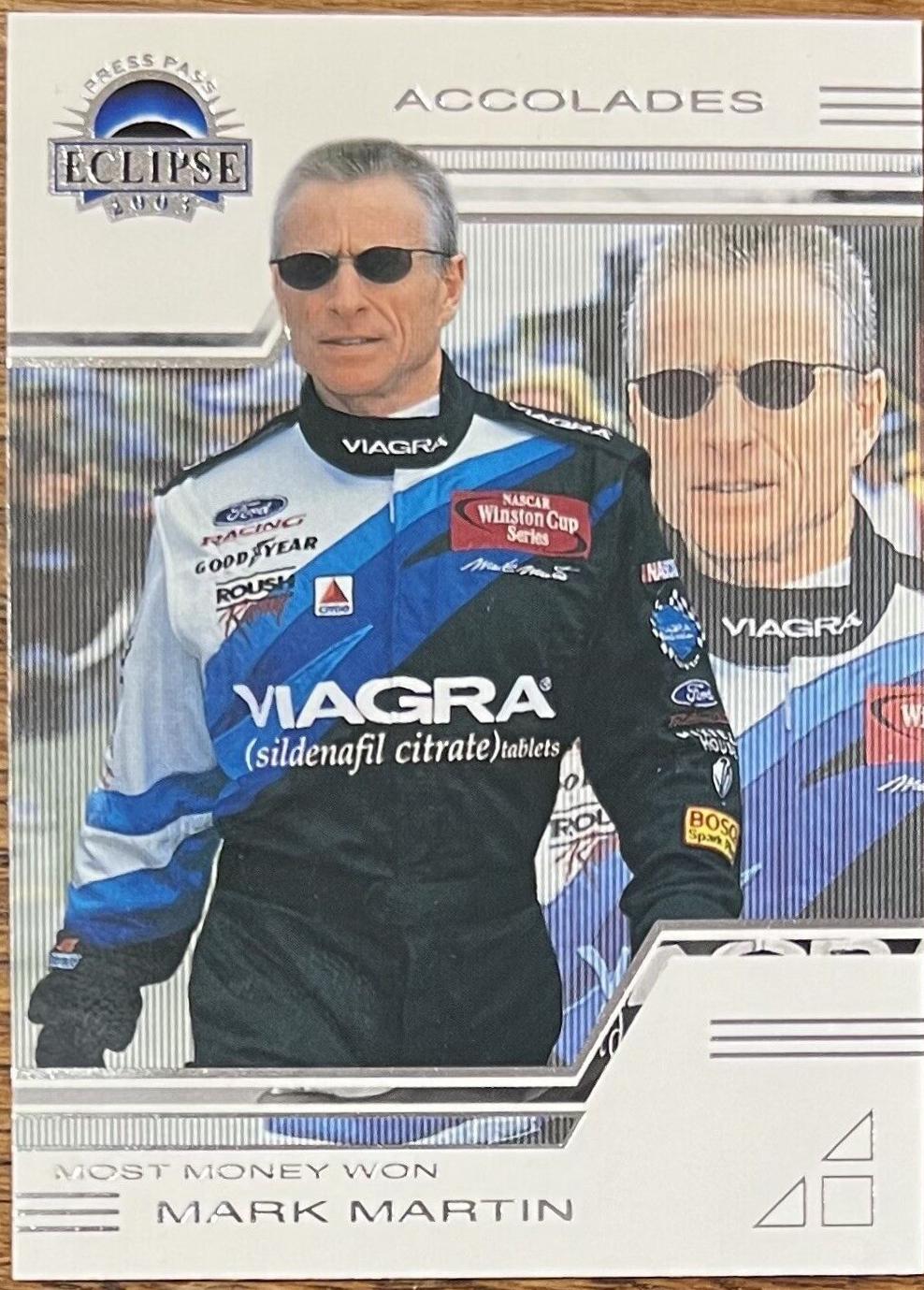 Mark Martin #31 Racing Cards 2003 Press Pass Eclipse